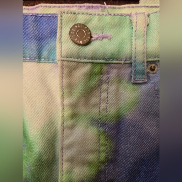 BDG Urban Outfitters Floral Tie Dye Cowboy Jeans In 28x27 Straight Leg - Picture 6 of 15